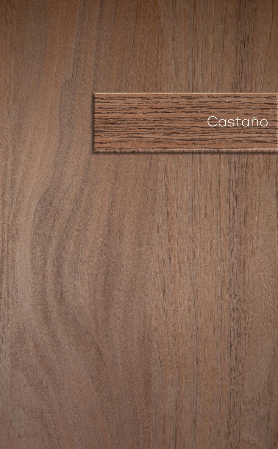 Muestra de melamina color Castaño
